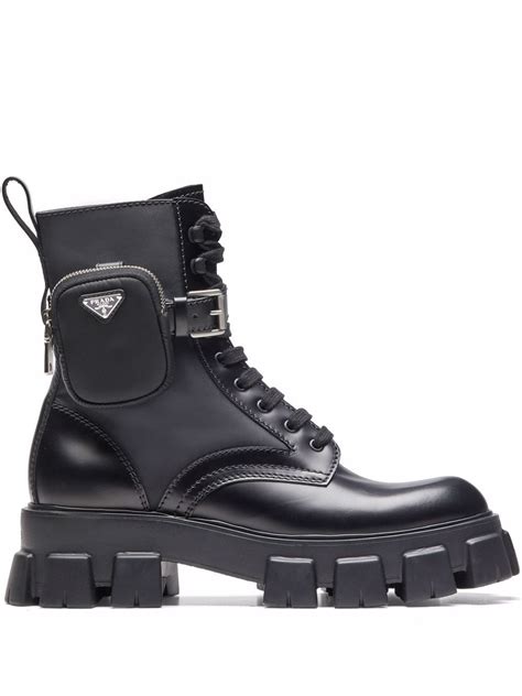 prada boot with pocket|Prada boots with pouch men's.